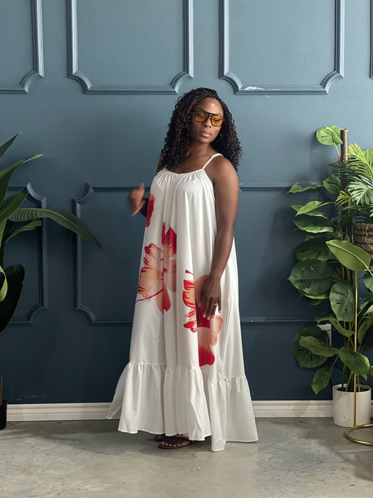 Lovely Wind Maxi Dress-Floral