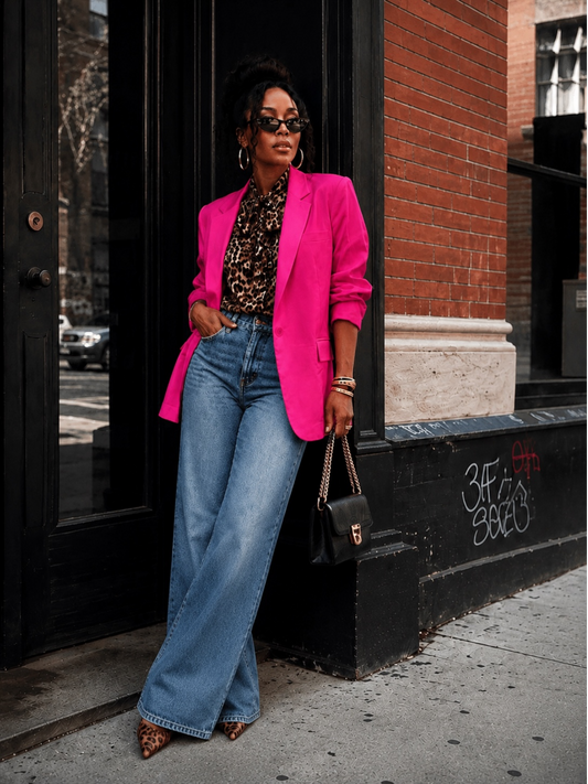 New Open Blazer (Pink)