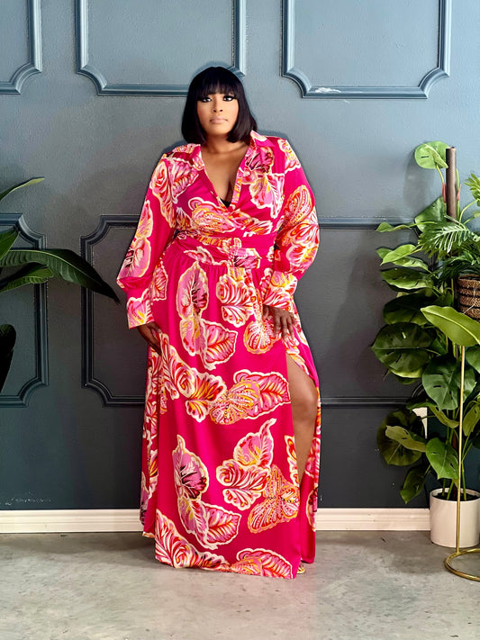 Mother Maxi Dress Plus-Pink