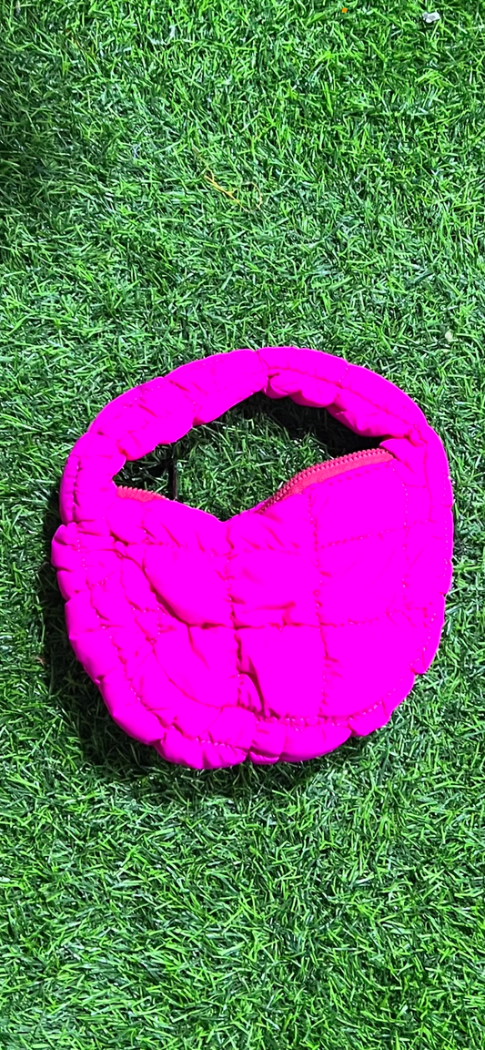 Mini Quilted Handbag-Pink
