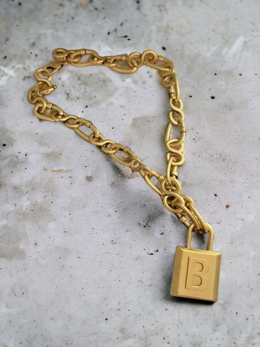 Locket Initial Necklace A-Z