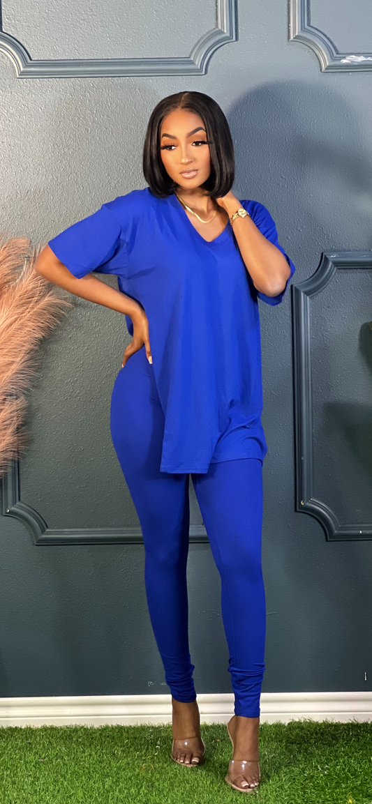 Relaxed Spring Set-Royal Blue
