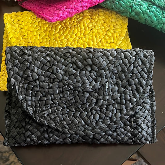 Summer Straw Clutch (3 colors)