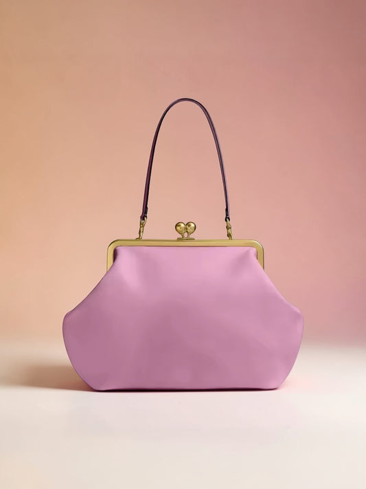 Oversized Clutch Handbag-Pink