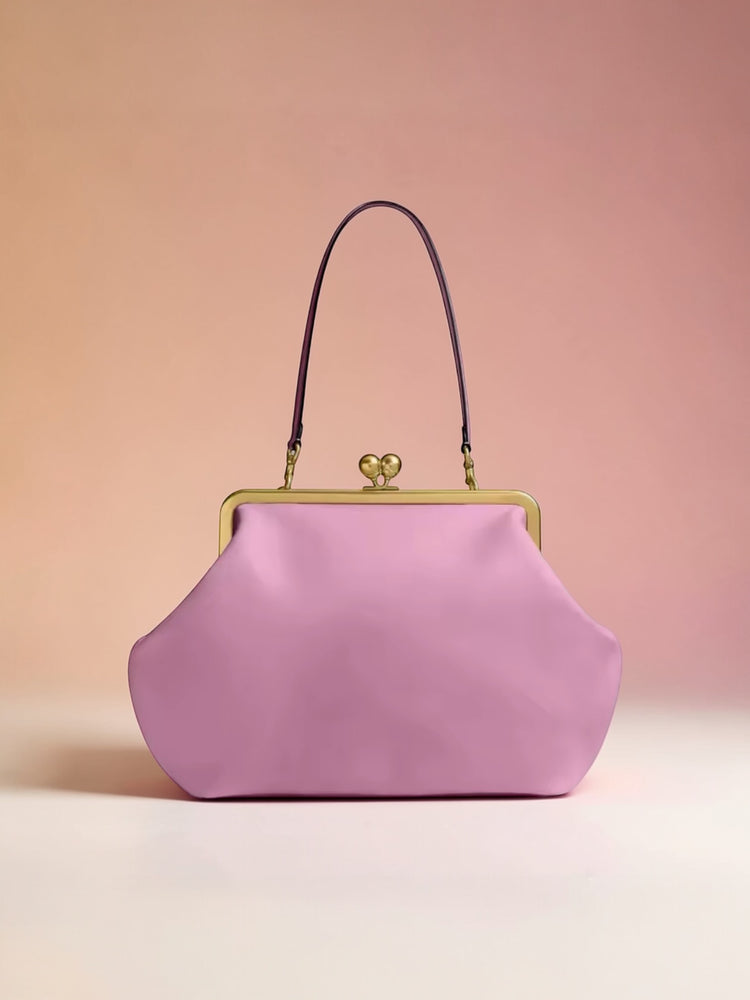Oversized Clutch Handbag-Pink