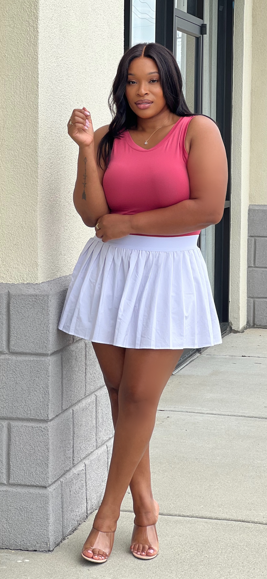 Seamless Tank Top-Mauve