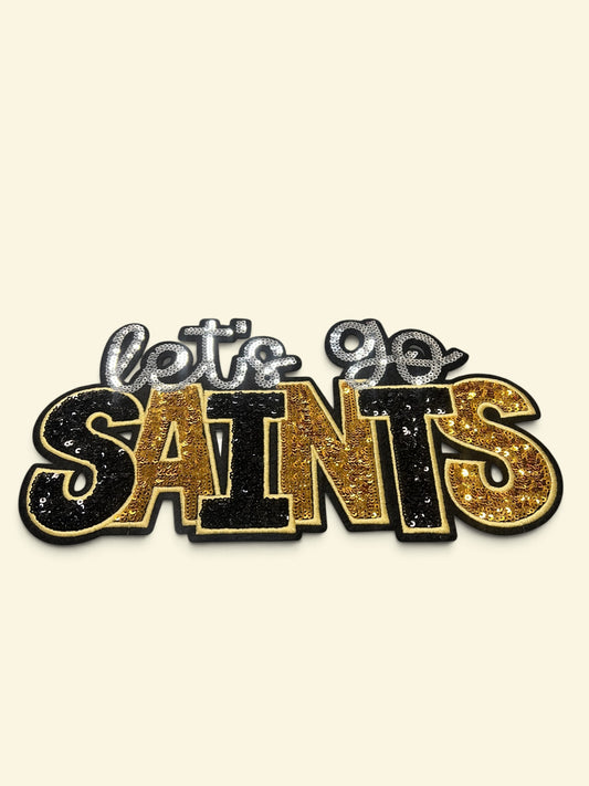 DIY Lets Go Saints Patch