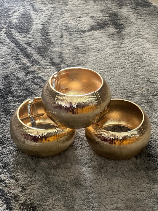 Super Wide Cuff Bracelet-Gold