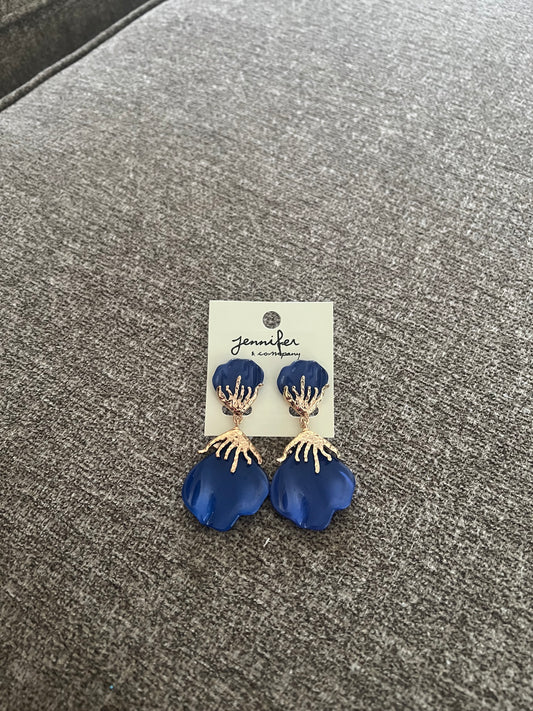 Elegant Shee Earrings-Blue
