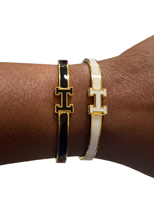 Designer Plain H Bracelets (2 Colors)