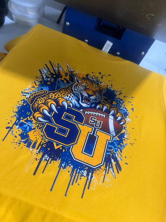 New SU Game Day Tee Shirt Reg/Plus (Gold)
