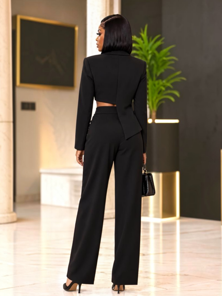Grommet Tailored Set-Black