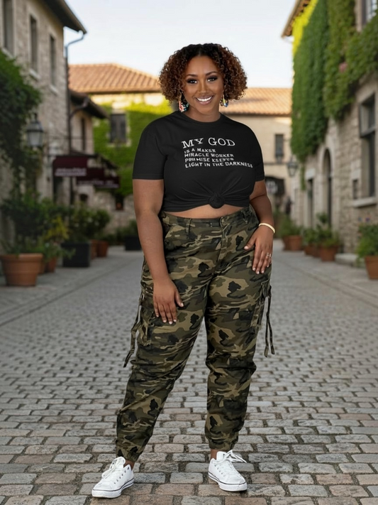 My God Way Maker Tee Shirt (Black)