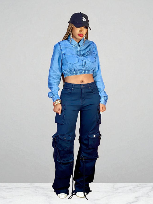 Casual Denim Top