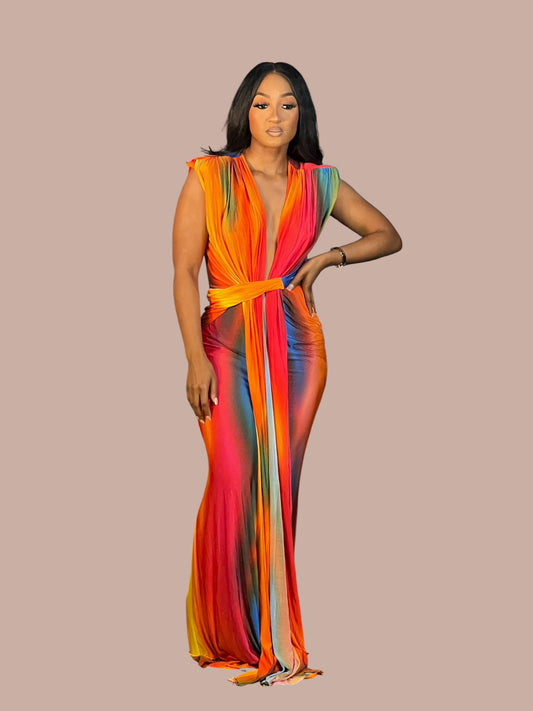 Pure Elegant Gown-Multi