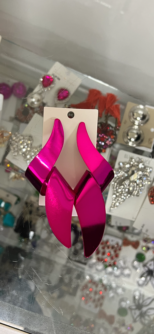 Pink Swirl Earrings ALC