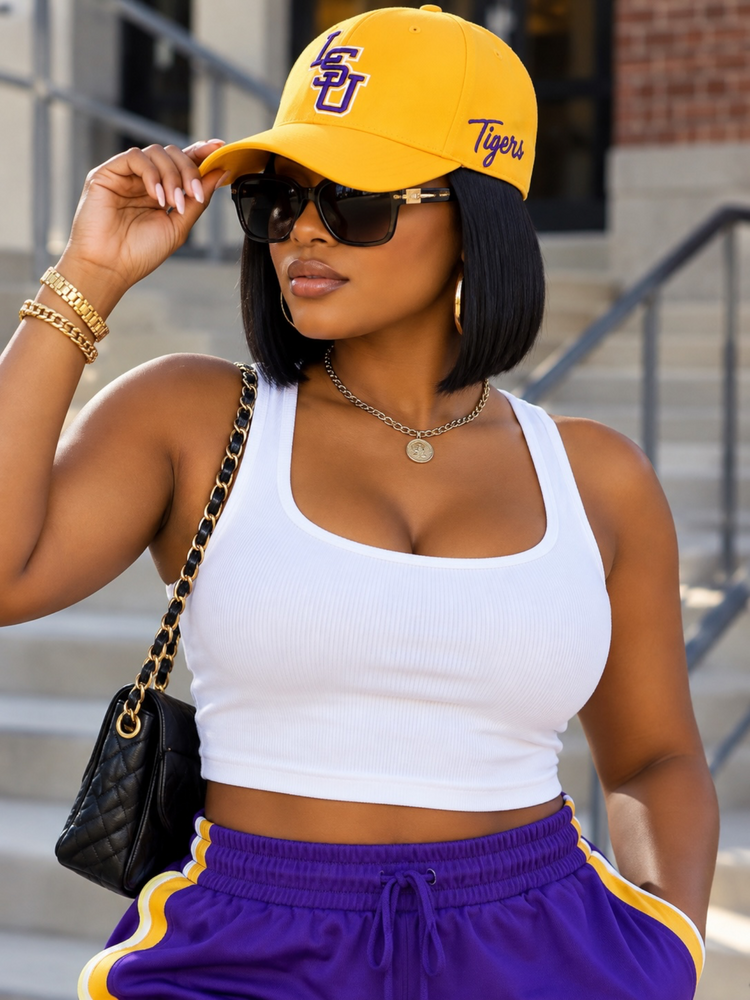 Gold LSU Cap