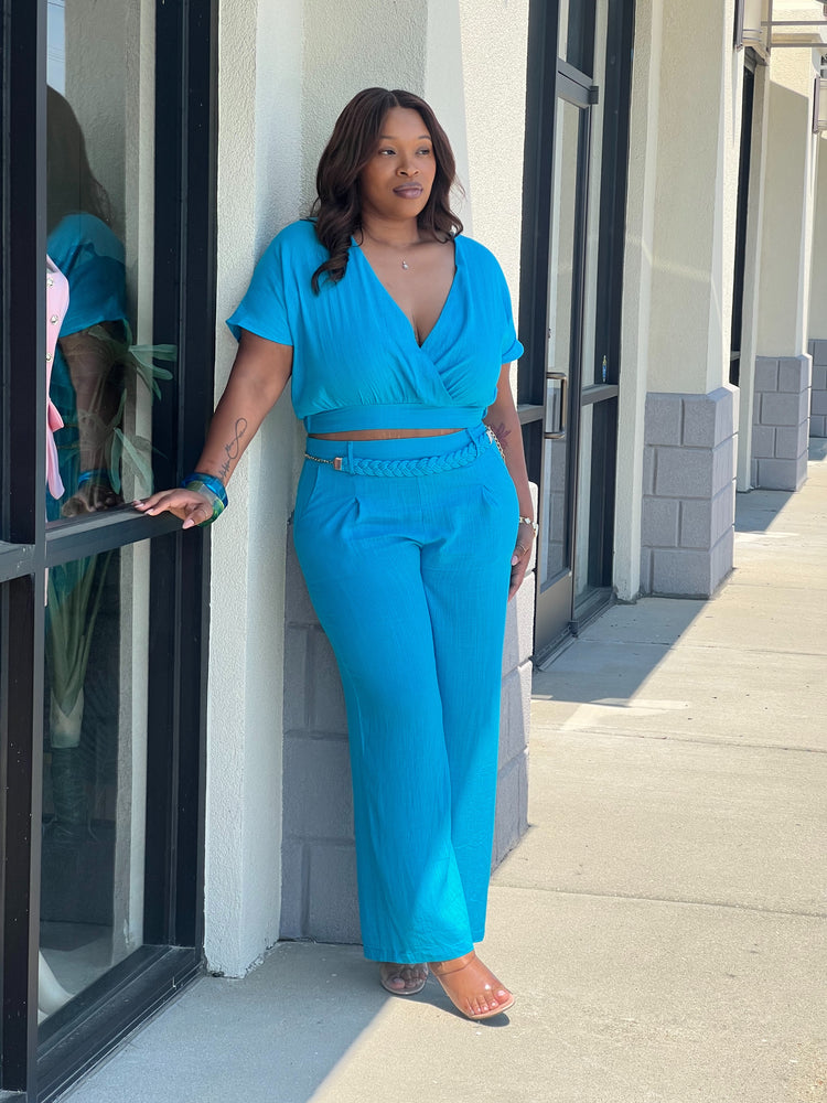 Casual Spring Turquoise Set Plus