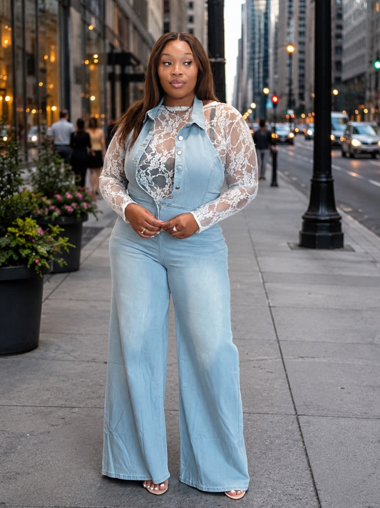 Washed Out Halter Jumpsuit