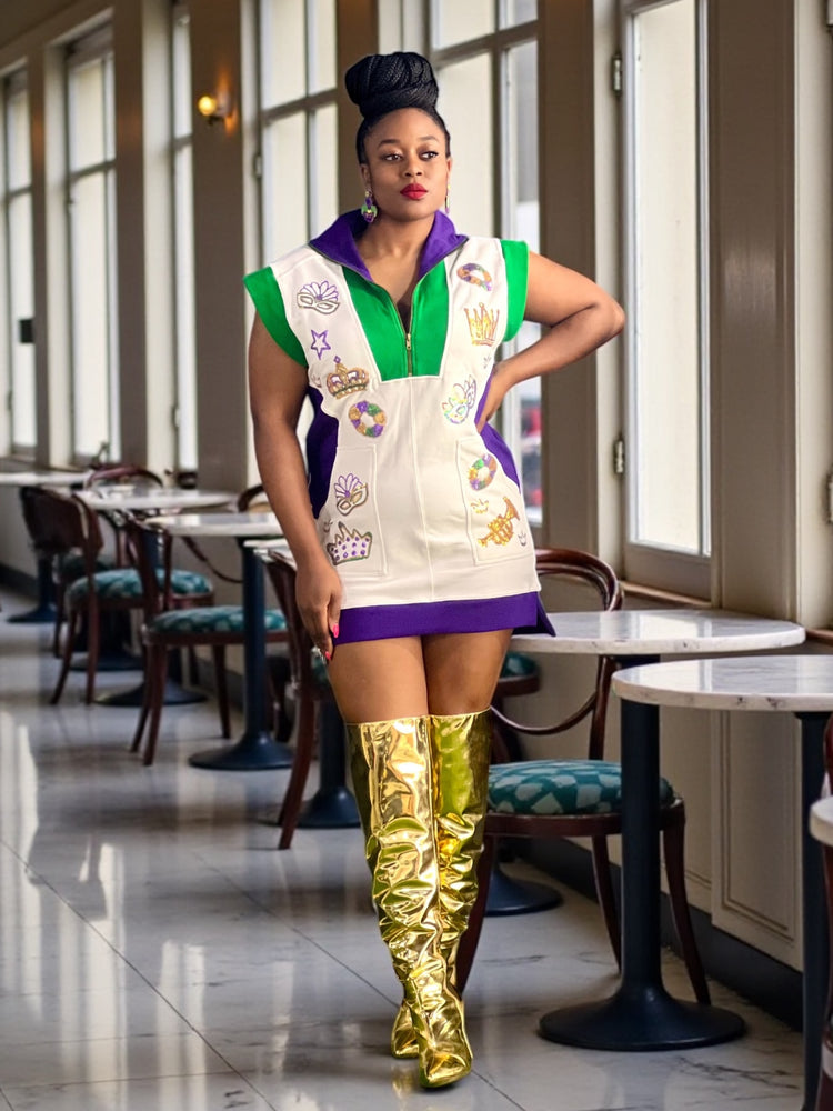 Mardi Gras Tennis Dress (Online only)