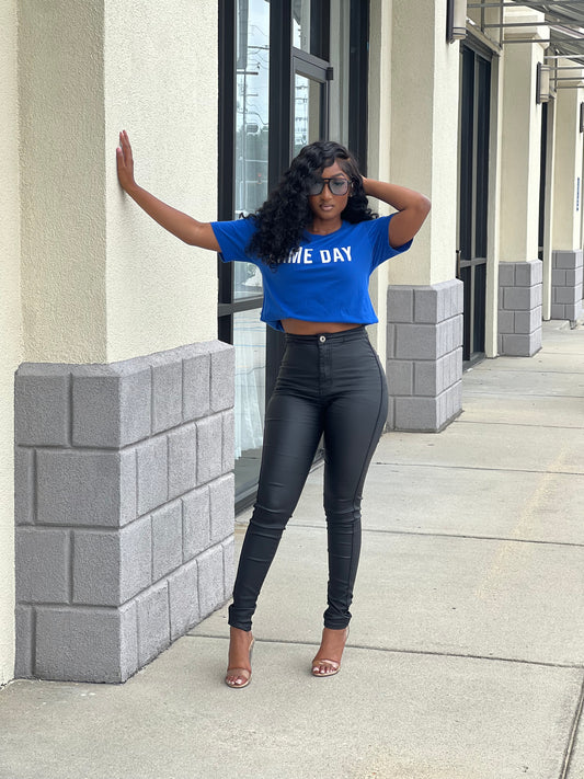 Blue White Game Day Tee Shirt