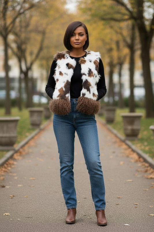 New Cowhide Vest Top