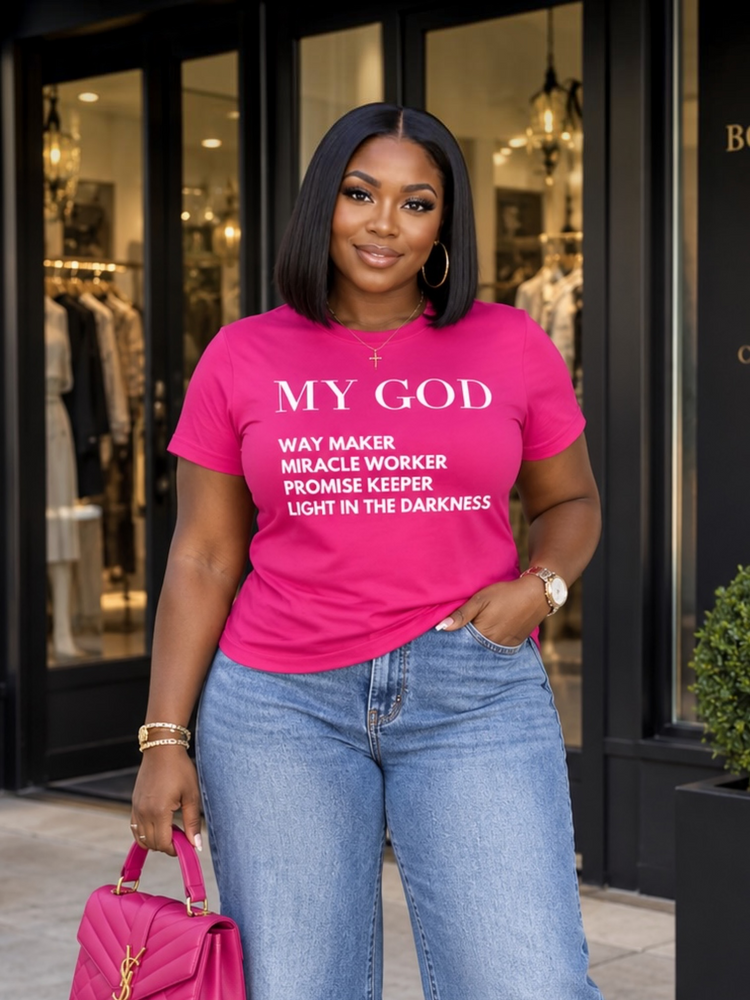 Way Maker Tee Shirt-Pink