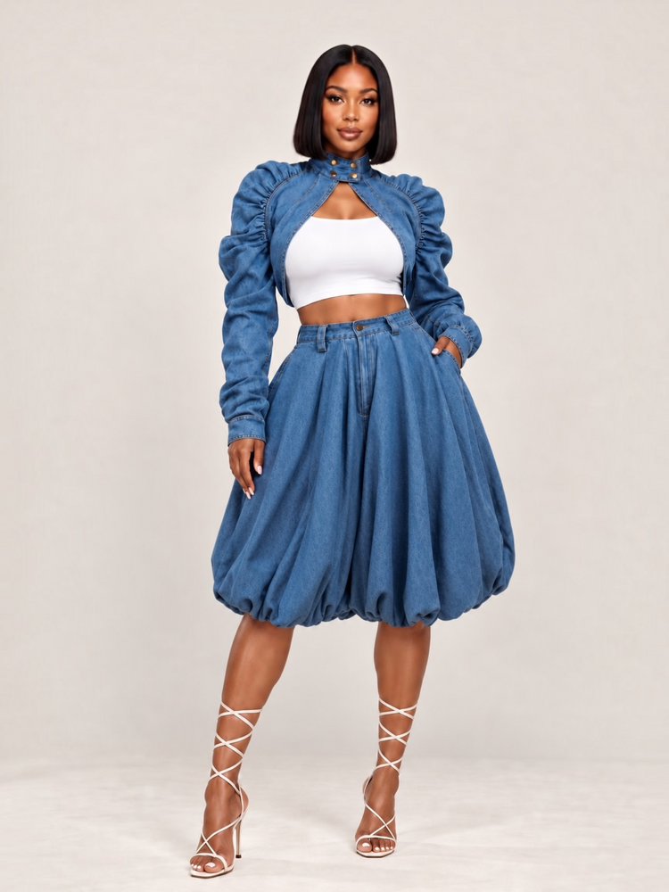 Light Washed Denim Kylie Set