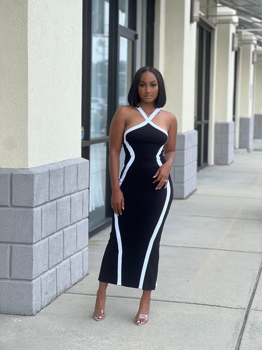 Our Cami Midi Dress (Black)