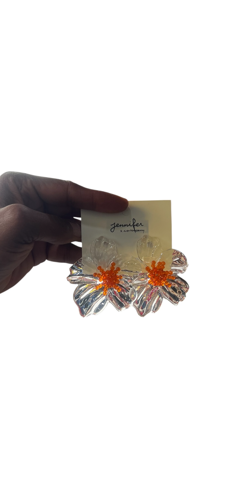 Glow Flower Earrings (clear)