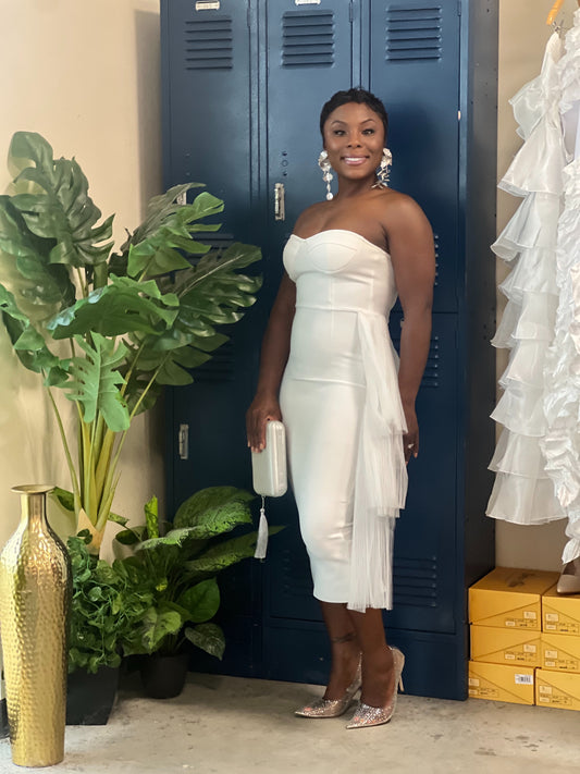 Seaux In Love White Bandage Dress