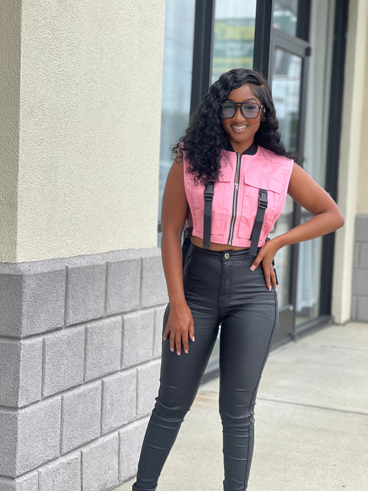 Pink Soldier Vest Top