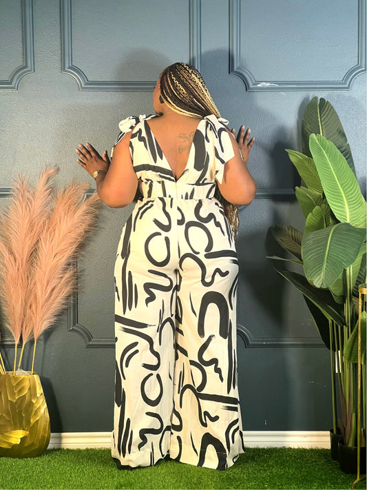 Vintage Art Jumpsuit Plus