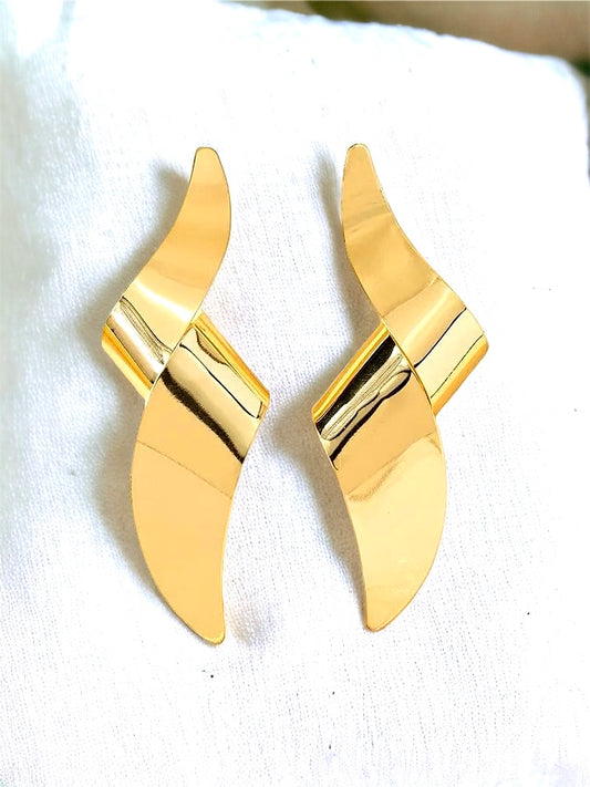 Gold Swirl Earrings