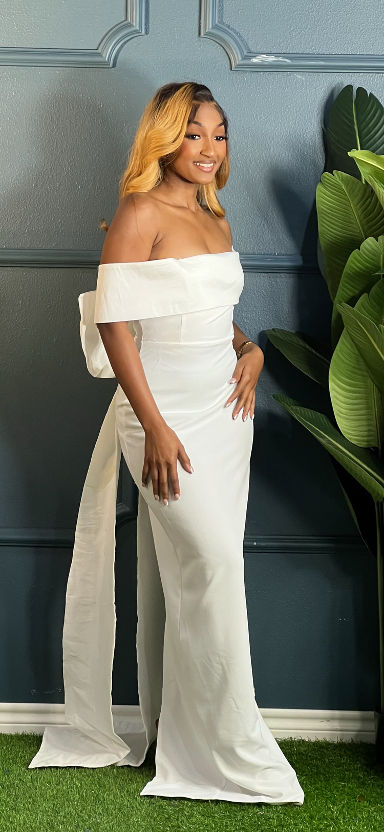 White Real Elegant Gown