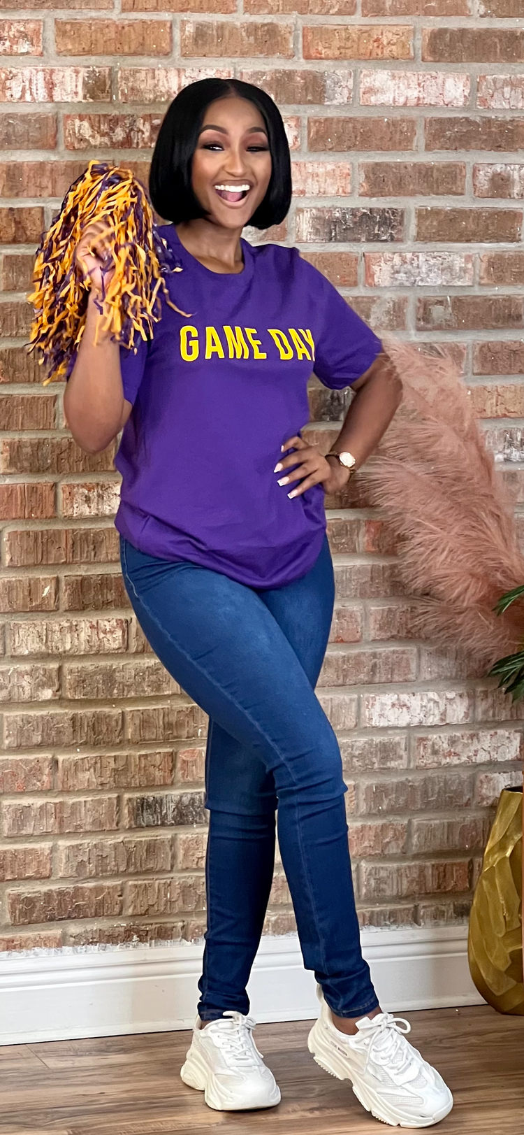 Purple Gold Game Day Tee Shirt