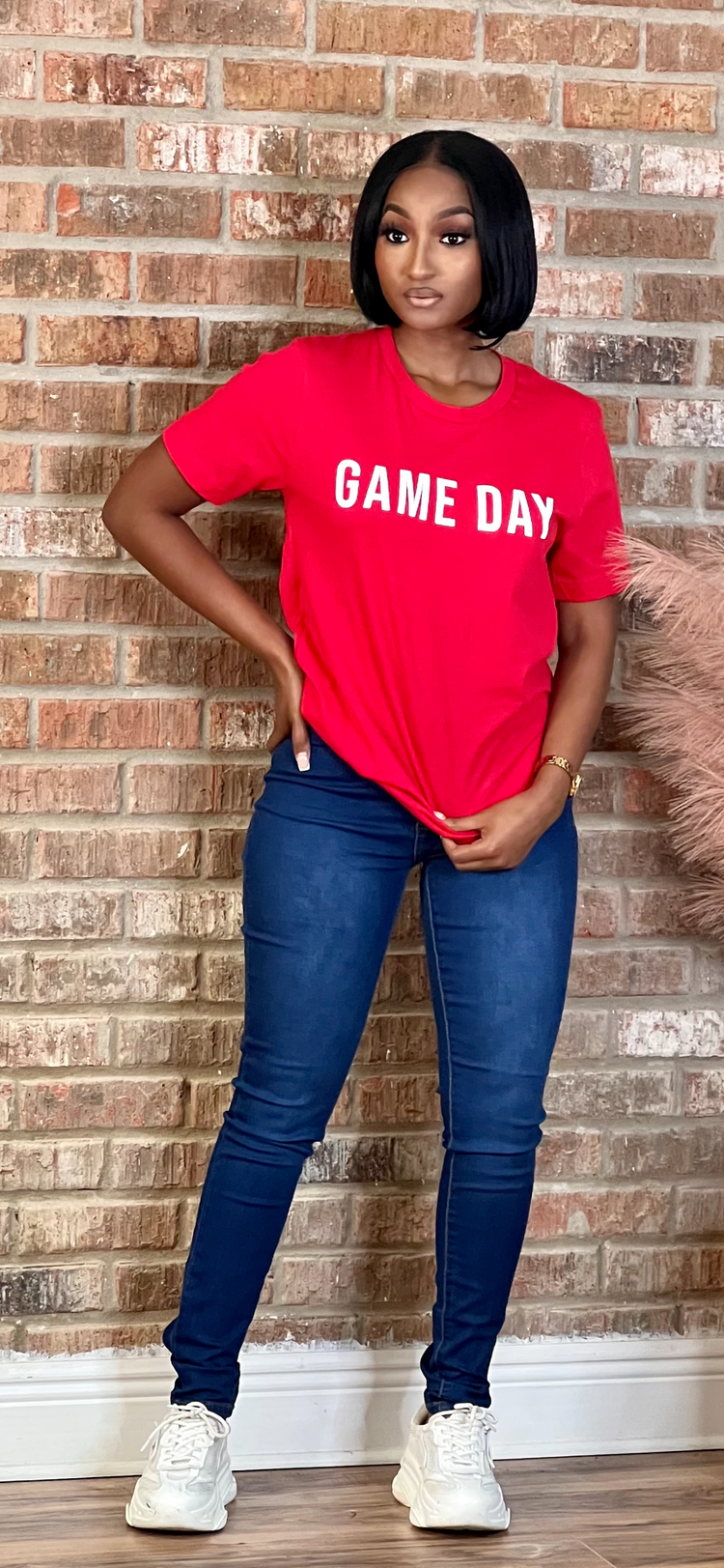 Red White Game Day Tee Shirt (Online only)