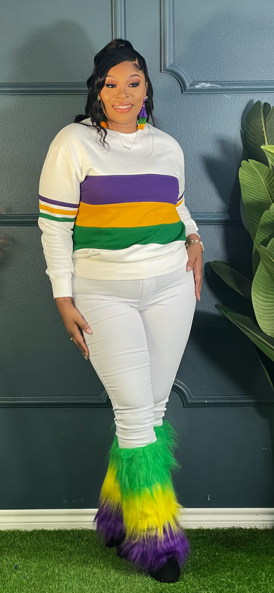 Mardi Gras Leg Warmers (Online only)