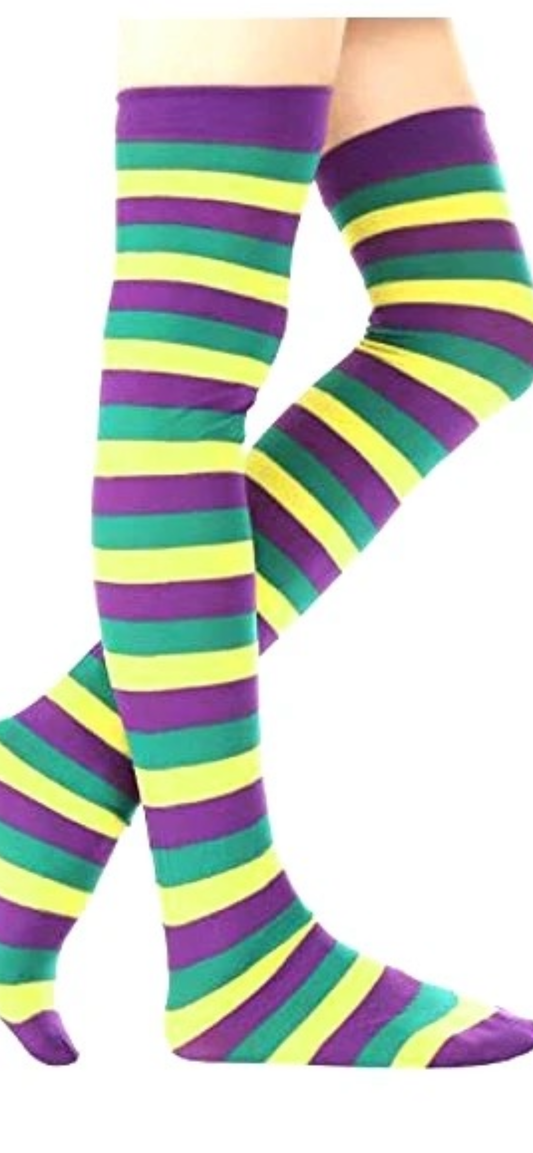 Mardi Gras Knee Socks/Hose (Online only)