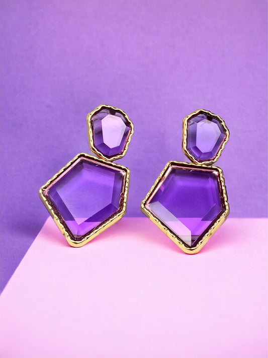 Birthday Collection Earrings Purple