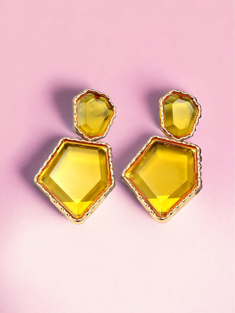 Birthday Collection Earrings Yellow