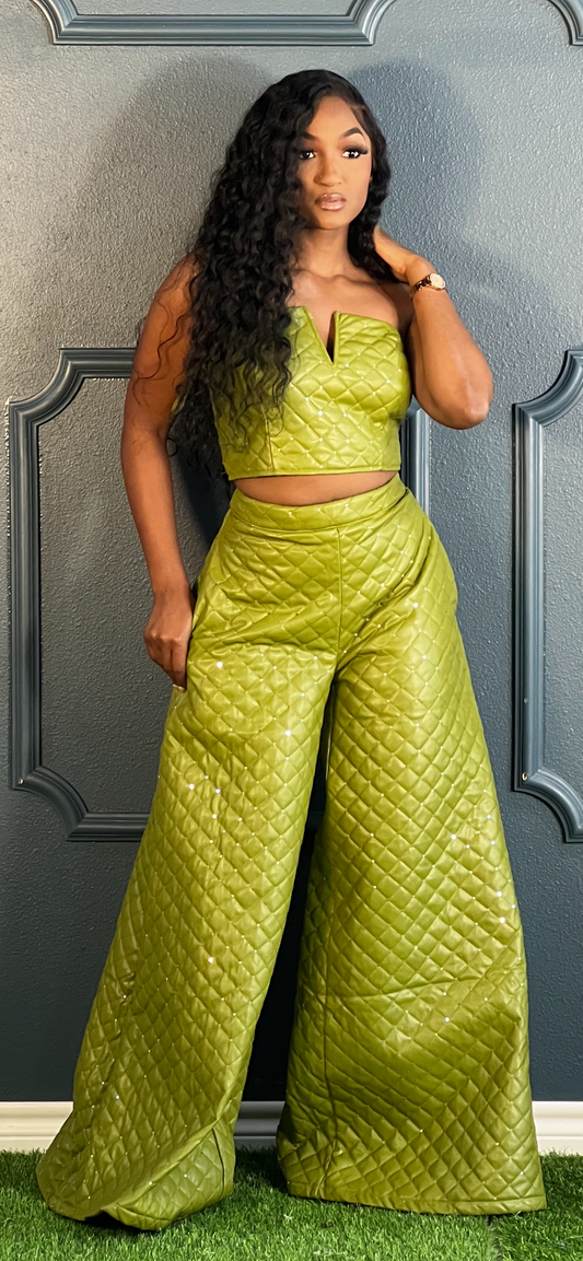 The Quilted Set Olive (Online only)
