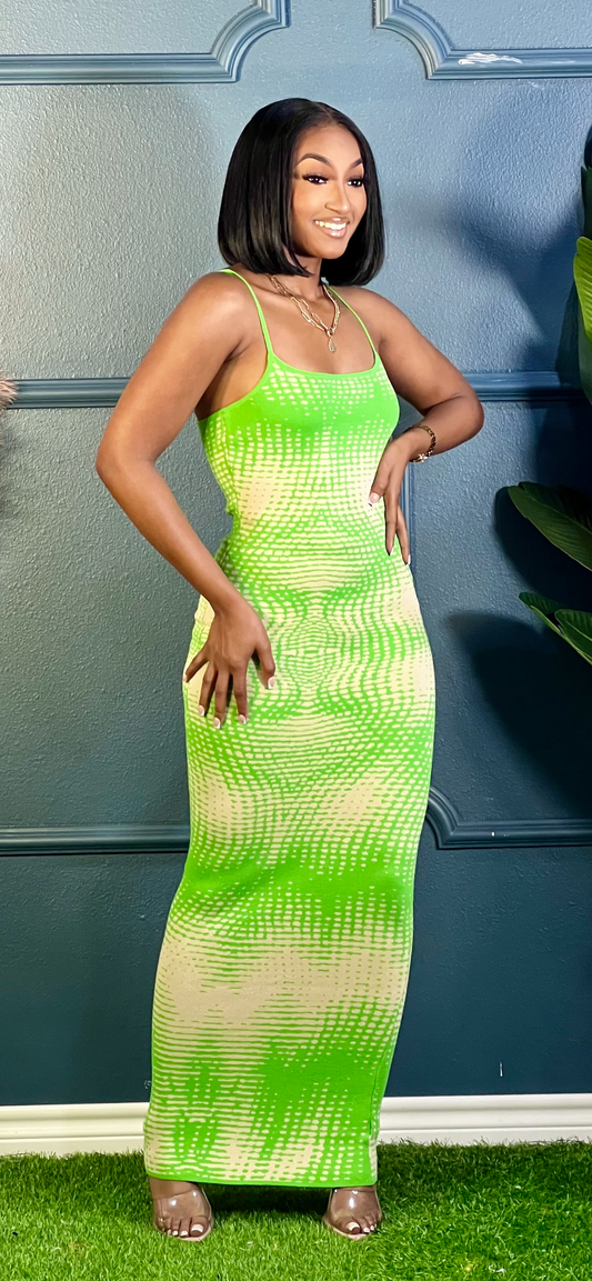 It’s Fasho A Maxi Dress Green