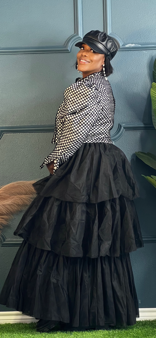 23 Birthday Collection Black Tulle Skirt