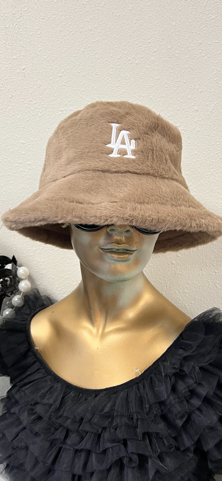 Tan LA Bucket Hat