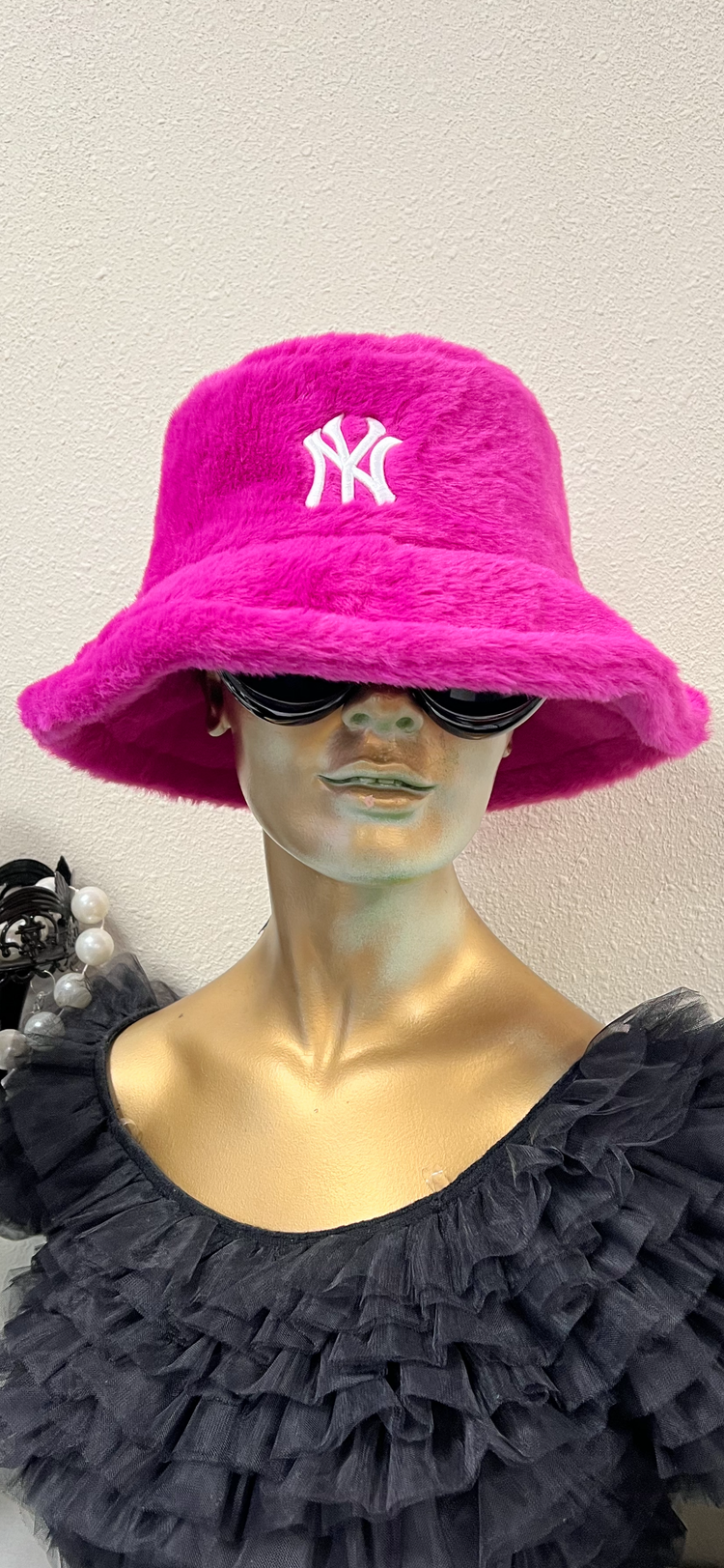 Pink NY Bucket Hat