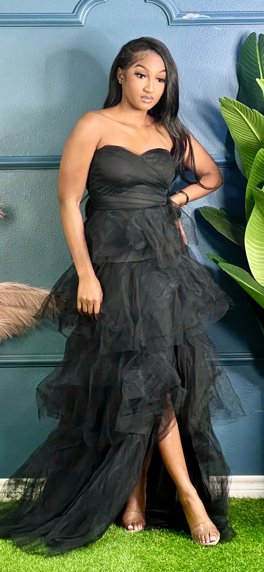 Princess Vibe Holiday Gown-Black (Online only)