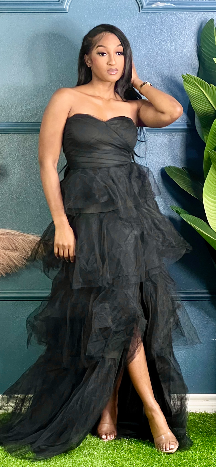 Princess Vibe Holiday Gown-Black