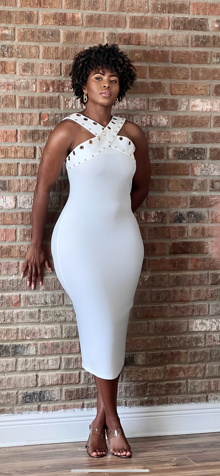 All The Way Fabulous Dress-White (Online only)