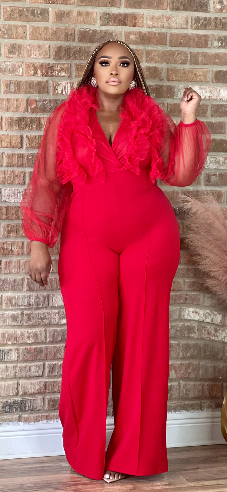 Sasha Jumpsuit Red Plus (2 colors)